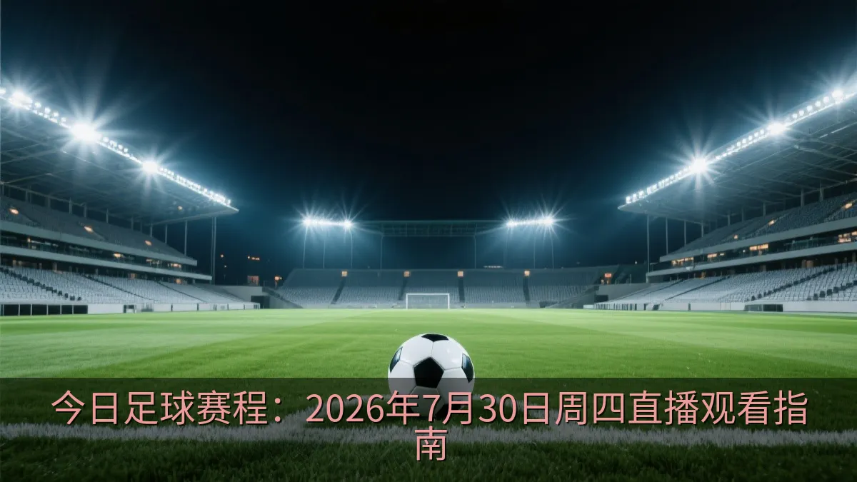 今日足球赛程：2026年7月30日周四直播观看指南